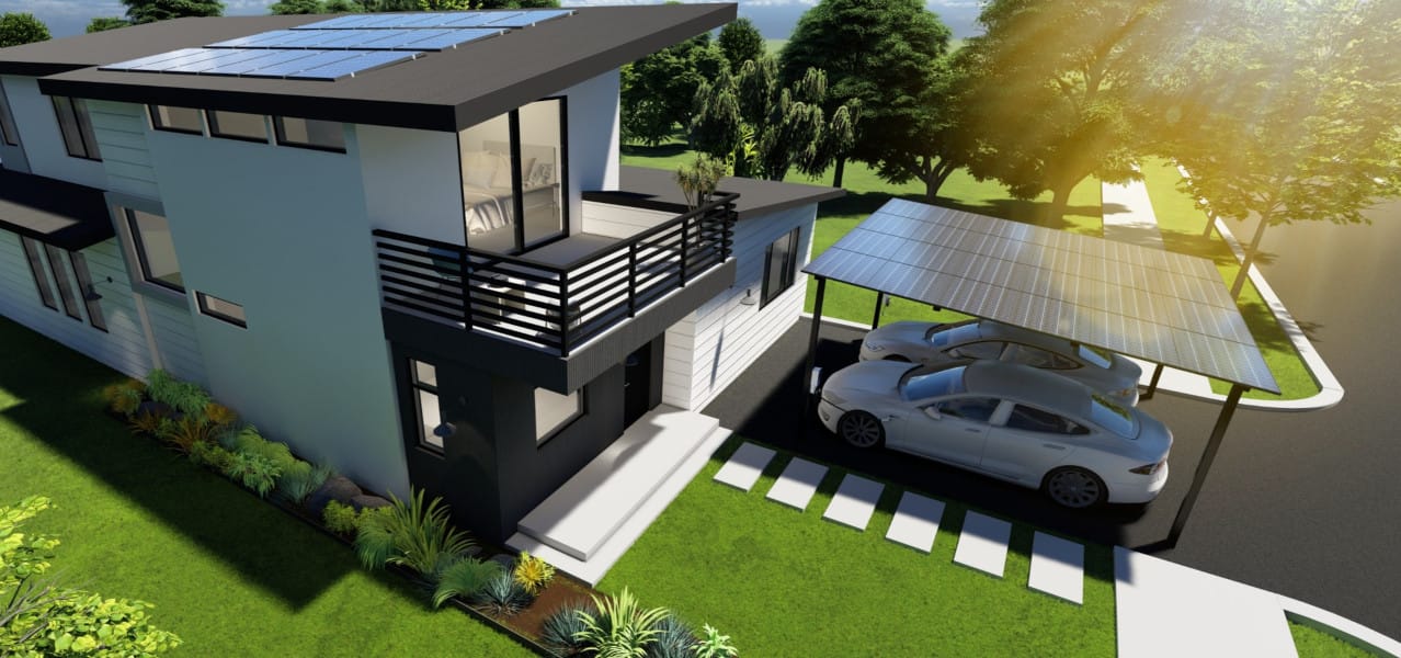 residential solar carport installation