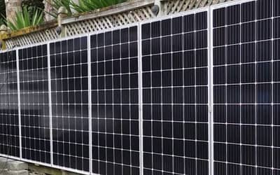 Solar Panel Fence